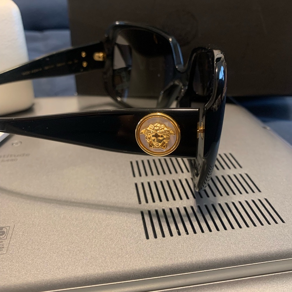 Versace Black Gradient Square Sunglasses - image 2